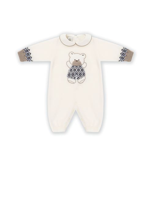 Tutina intera in lana MARLU' | IB5110VANIGLIA TORTORA BLU